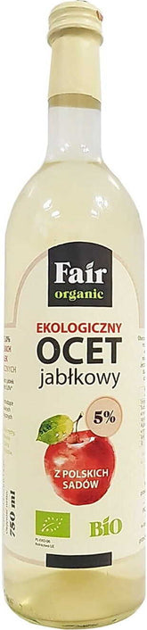 Äppelcidervinäger naturligt grumlig 5% EKO 750 ml - FAIR BIO